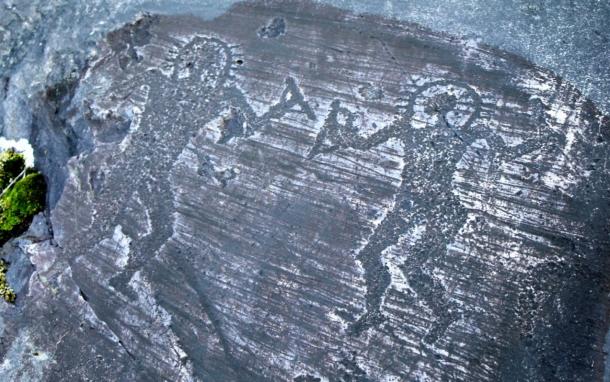 Valcamonica rock art that people have dubbed 'The Astronauts'.