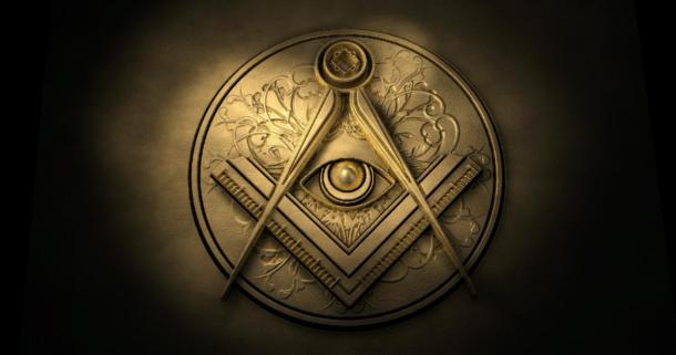 The freemason / Eye of Providence symbol with the square and compass. (markus dehlzeit / Adobe stock)