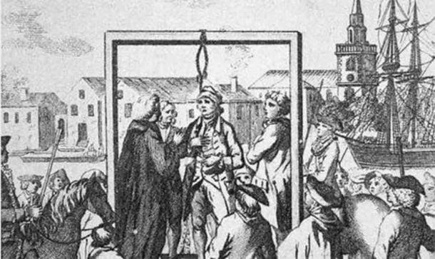 Hanging was the usual manner in which pirates were executed. (Public Domain)