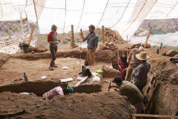 The international team of archaeologists recovered the 33 beads, between 2014 and 2018, from this cave site in western Morocco. (Steven L. Kuhn / The University of Arizona)