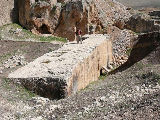 A megalith at Baalbek. 