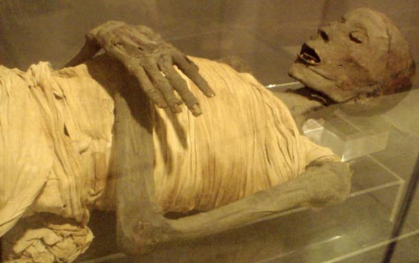 Los restos momificados de 'Usermontu'.