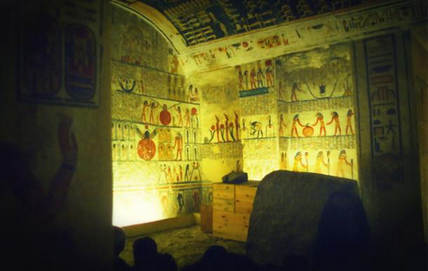 The exquisitely painted tomb of Ramesses V/VI that contains an enormous amount of hieratic graffiti. 