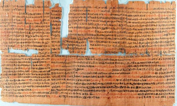 The Brooklyn Papyrus, pictured, lists different types of snakes in Egypt (Public Domain)