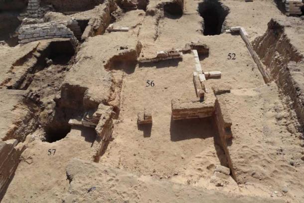 The recently unearthed archaeological site containing a collection of Persian, Roman, and Coptic tombs. Credit: Ministry of Tourism and Antiquities.