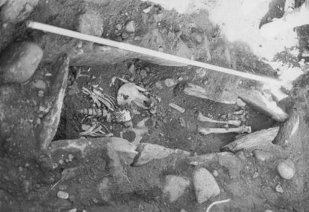 The remains of Blair Atholl Man, which, based on the latest study, have proven he was from somewhere else to the west, maybe even Ireland. (Christopher Rynn and Hayley Fisher / Perth Museum & Art Gallery)