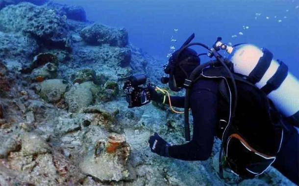 Researchers identified ten shipwrecks from as far back as 3,000 BC up to the modern era. (Greek Ministry of Culture)