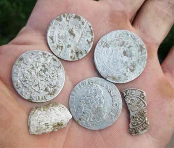 A selection of the silver coins. (Świętokrzyska Exploration Group)