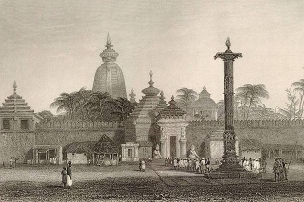 A sketch of the Jagannath temple dating back to 1815.