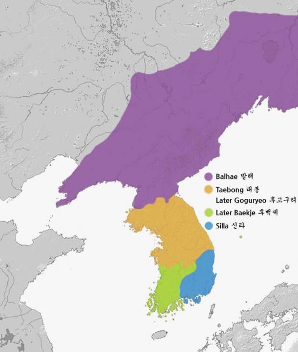 Teritoriile celor Trei Regate Ulterioare și ale Chinei la nord.  (KJS615 / CC BY-SA 3.0)