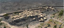 3D virtual reconstruction of Bronze Age settlement of al-Natah, circa 2,000 BC. 