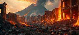 Vesuvius eruption devastating Pompeii