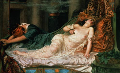 La muerte de Cleopatra por Reginald Arthur