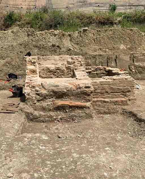 Two brick baths found in the site near the Roman indoor pool: it is theorized that the structure might have been a two-story bathhouse (Albania’s National Institute of Cultural Heritage / Facebook)